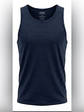 DSG Run Tank Men’s Medium/Small Black Moisture Wicking UV Protection NWT